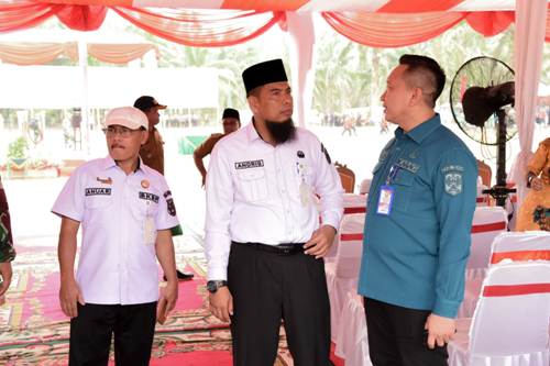 Bupati Bengkalis Hadiri Penutupan TMMD ke-119 di Sabak Auh Kabupaten Siak