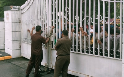 Terkait Kenaikan BPJS, HMI Geruduk DPRD Riau