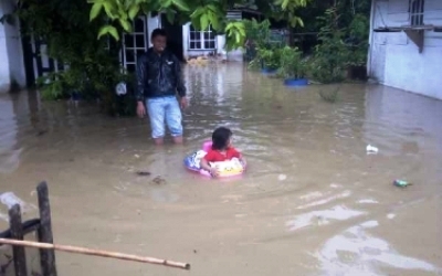 Pemkab Inhu Tak Peduli Korban Banjir Kuala Cenaku