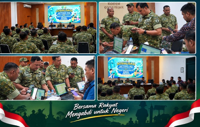 Kodim 0322/Siak Sosialisasi Portal Perlinsos dan Peran Agen Perlinsos
