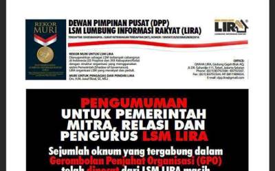 Ini Maklumat DPP LSM Lumbung Informasi Rakyat