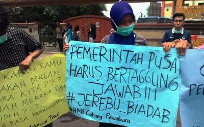 30 Cabang HMI Se-Indonesia Desak Jokowi-JK Padamkan Asap