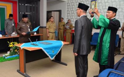 Plt Sekda Lantik Kabid Sarana Prasarana Bappeda