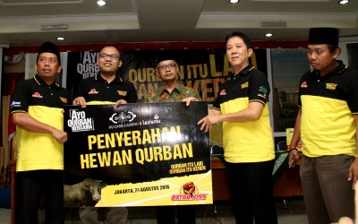 Lazismu dan Lazisnu Didukung Bintang Toedjoe Gelar Kurban Bersama
