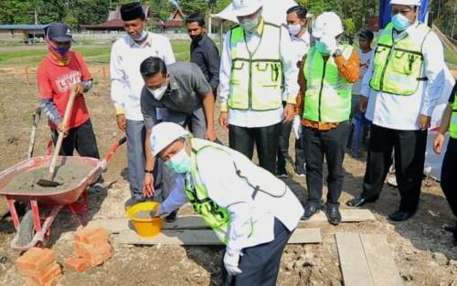 Alfedri Letakkan Batu Pertama Pembangunan Gedung Baznas