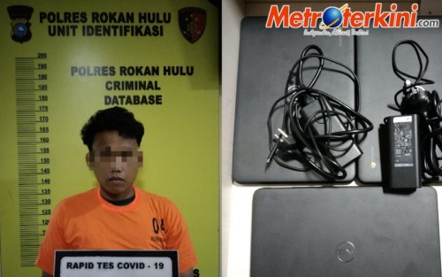 Jual Laptop Hasil Curian, Pria di Rohul Ditangkap Polisi