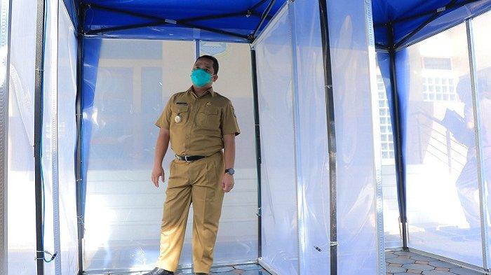 Pemkot Tangerang Uji Coba Bilik Disinfektan
