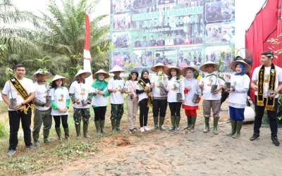 Pemkab dan Polres Asahan Gelar Menanam 1 Juta Pohon