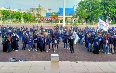 Mahasiswa di Bengkalis Kembali Demo UU Cipta Kerja