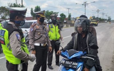 Langgar PSBB, Warga Pekanbaru Tak Pakai Masker