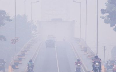 PNS di Palangka Raya Pulang Awal Akibat Kabut Asap