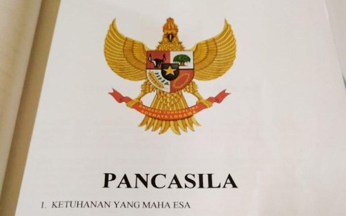 Paguyuban di Garut Terlihat Ubah Lambang Pancasila 