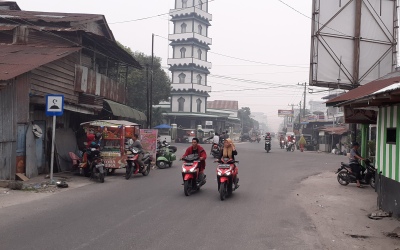 Asap Menebal, Diskes Asahan Bagikan Masker ke Masyarakat