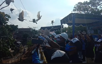 Pelepasan Burung Warnai Peresmian Jembatan Kungku