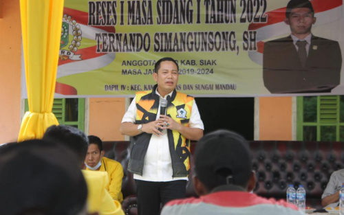Ketua DPRD Siak Indra Gunawan Senang Bertatap Muka dengan Masyarakat