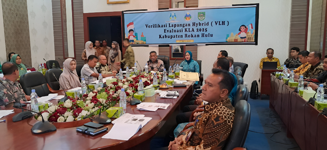 Target Pertahankan Predikat KLA, Rohul Ikuti Verifikasi Lapangan Hybrid