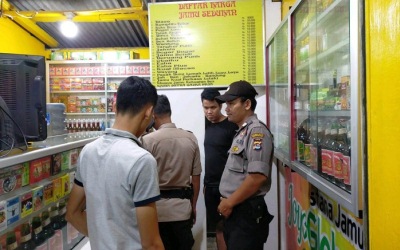 Polsek Kresek Amankan Miras Saat Operasi Cipkon