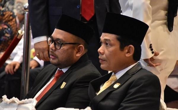 Calon Pimpinan Definitif DPRD Pekanbaru Hadiri Pelantikan Pimpinan DPRD Riau