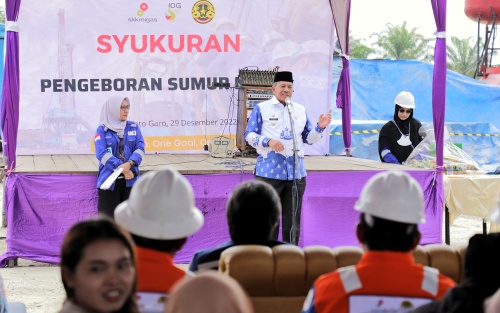 PT BSP Resmikan Produksi Sumur Nuri-1X Tapung Hilir, Ini Kata Bupati Siak