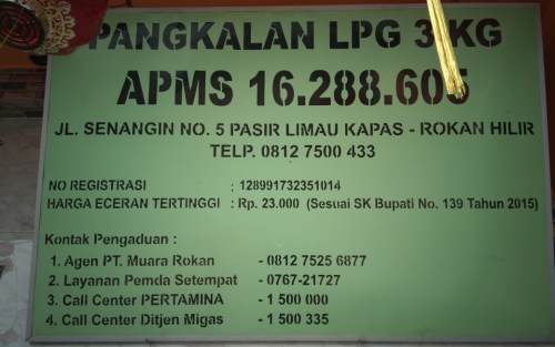 Pemilik Pangkalan LGP 3 Kg di Panipahan Terancam Pidana