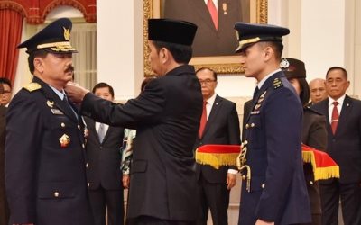 Hadi Tjahjanto Resmi Dilantik Presiden Joko Widodo 