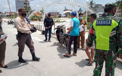 Tim Yustisi Gelar Operasi Prokes di Kecamatan Sungai Apit