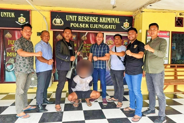 Buron Dua Bulan, Pelaku Penembakan di Ujungbatu Ditangkap Polisi di Kebun Ubi