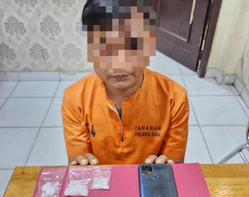 Miliki 13,20 Gram Shabu, Polisi Amankan Pria di Wilayah Kandis Siak