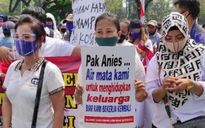 Ribuan Pekerja Desak Anies Buka Hiburan Malam