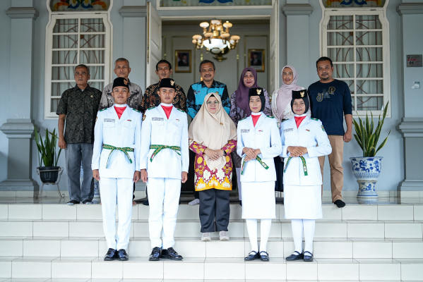 Bupati Afni Bangga Anak Siak Lolos Paskibraka Tingkat Provinsi