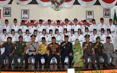 Bupati Kampar Kukuhkan 31 Peserta Paskibraka