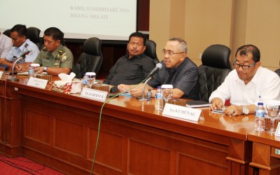 Plt Gubri Pimpin Rapat Koordinasi Pemulangan Eks Gafatar