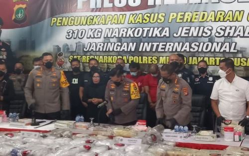 Polisi Tangkap Sabu 310 Kilogram dari Iran