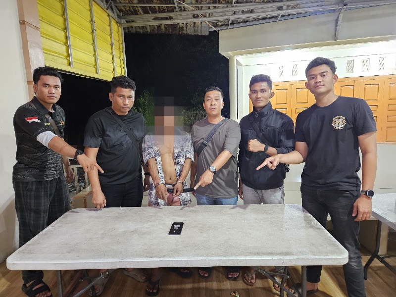 Polsek Panipahan Tangkap Pengedar Shabu Beserta Barang Bukti