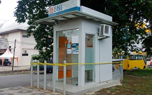 ATM BNI di Komplek Perkantoran Pemkab Inhu Dibobol Maling