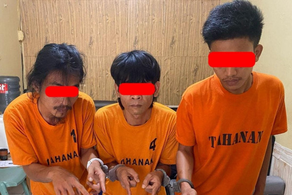 3 Pelaku Ditangkap Polsek Tualang, BB 2,09 Gram Shabu, 3,86 Gram Ganja