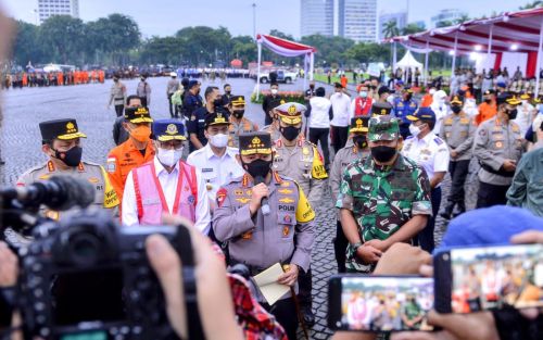 Apel Gelar Pasukan, Kapolri Tekankan Antisipasi Kemacetan