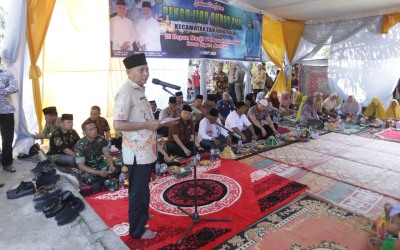 Bupati Asahan Letakan Batu Pertama Mesjid Subulussalam