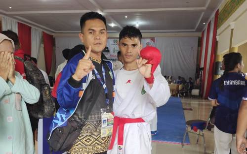 Porprov di Kuansing, Atlet Karate Kelas 55 Kg Asal Siak Raih Emas Perdana