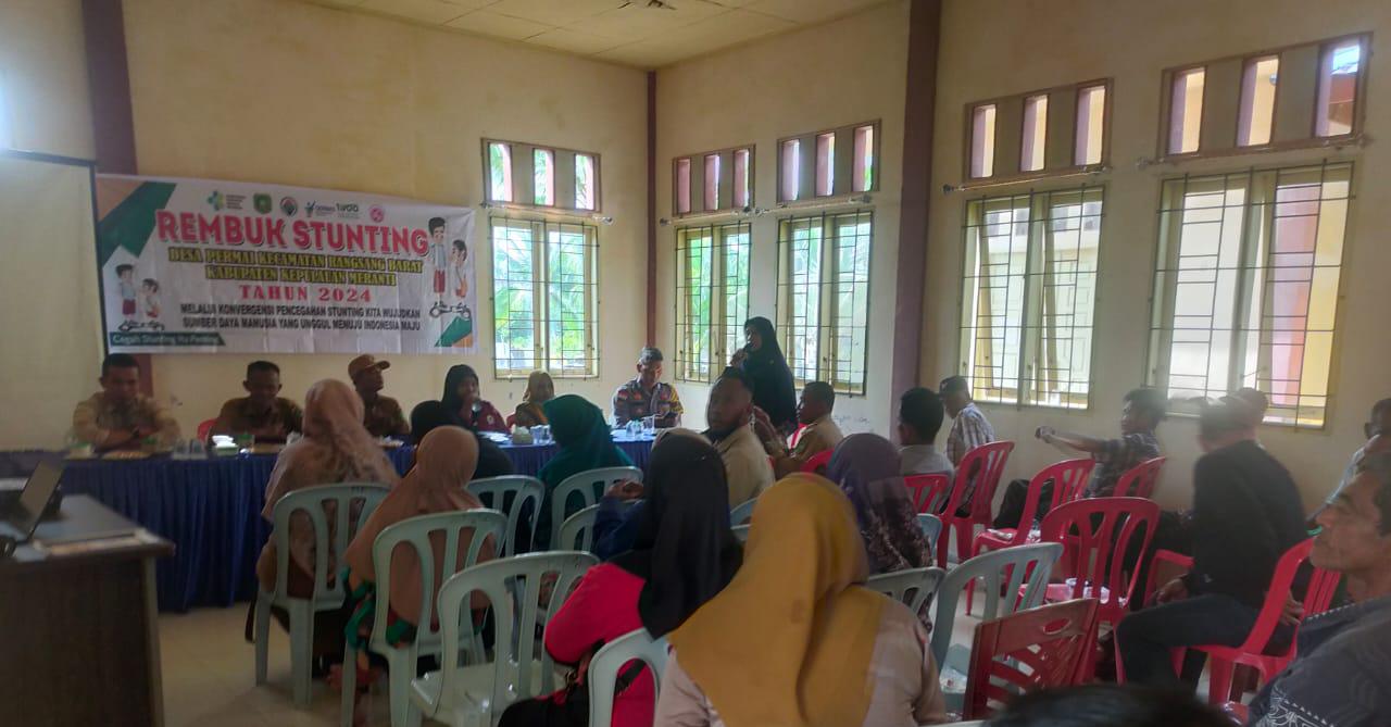 Pemerintah Desa Permai Rangsang Barat Gelar Rembuk Stunting