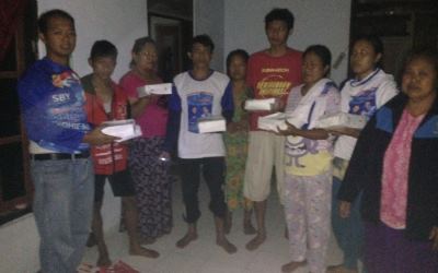 Relawan Ibas Bantu Korban Bencana Pacitan