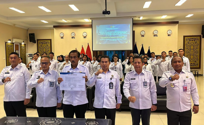 Kalapas Bengkalis Teken Komitmen Dukung Kebijakan Dirjen Pemasyarakatan