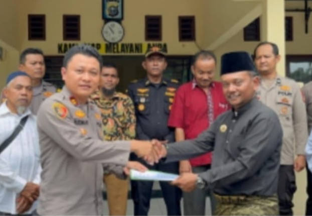 Ketua LAMR Andi Putra Datangi Polsek Sungai Apit, Ini Harapanya