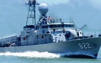 KRI Rencong-622 Terbakar di Perairan Sorong 