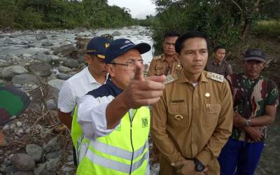 Dirjen Jembatan BM Kementrian PUPR, Tinjau Jembatan Putus