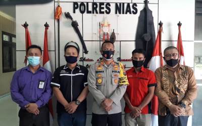 Panca 1 Pena Kep. Nias Audiensi dengan Kapolres Nias