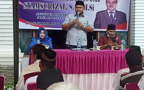 Anggota DPRD Siak Syamsurizal Gelar Reses ll