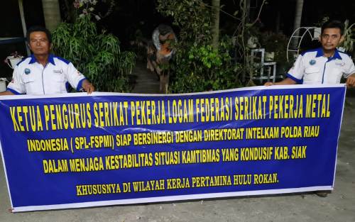 SPL-FSPMI Kabupaten Siak Siap Dukung Kamtibmas