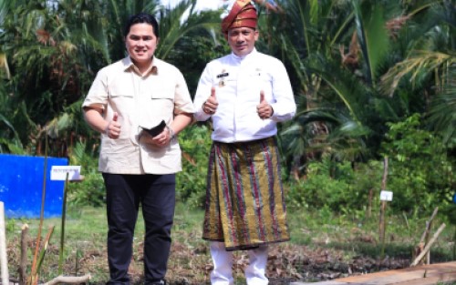 Menteri BUMN Erick Thohir Kunjungi Kabupaten Meranti    
