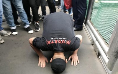 Bebas dari Penjara, Vicky Prasetyo Sujud Syukur